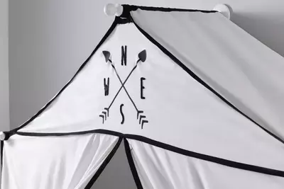 Тент-палатка для детской кровати Almila Life "Nordic" (Турция) Белый/Черный