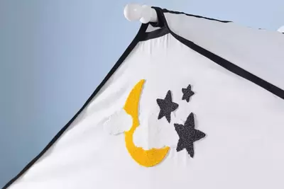 Bolalar to'shagi uchun chodir Almila Life "Sky" (Turkiya) Oq/Qora