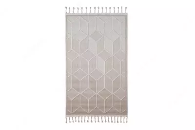 Дизайнерский ковер для детских и подростковых комнат Almila Mobilya "Ruby" 100 х 160 см (Турция) Кремово/коричневый