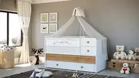Выдвижной модуль для детской кроватки Almila Baby Cute Oak (80x175 см) - по запросу