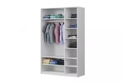 3 eshikli almila plyus shkafi, oq