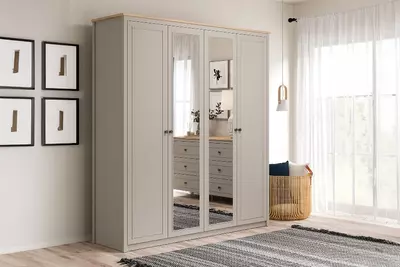 4-х дверный шкаф Almila Sento, 190,9х52,7х208.5 см