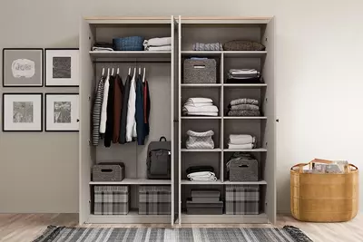 4-х дверный шкаф Almila Sento, 190,9х52,7х208.5 см