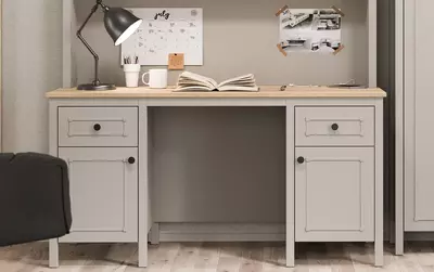 Письменный стол двухтумбовый Almila Sento, 150х65х77,3 см