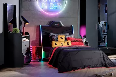 Кровать Roox Raven Led Almila (120x200 cm)