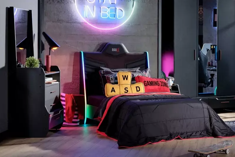 Кровать Roox Raven Led Almila (120x200 cm)