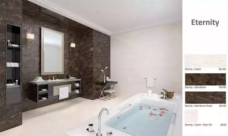 Кeramika plitkalari ETERNITY 100*30 to'q jigarrang