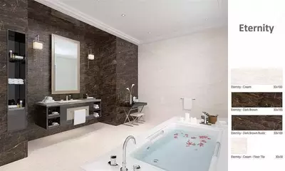 Кeramika plitkalari ETERNITY 100*30 крем