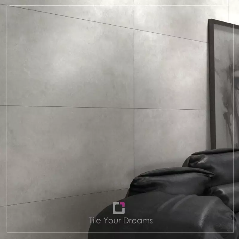 Керамическая плитка "CEMENT" 60 х 120 см (Темно-серая) - 239 801.8 сум