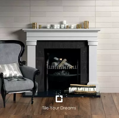 Керамическая плитка "PUZZLE" 40 х 120 см (Белая) Только в розницу