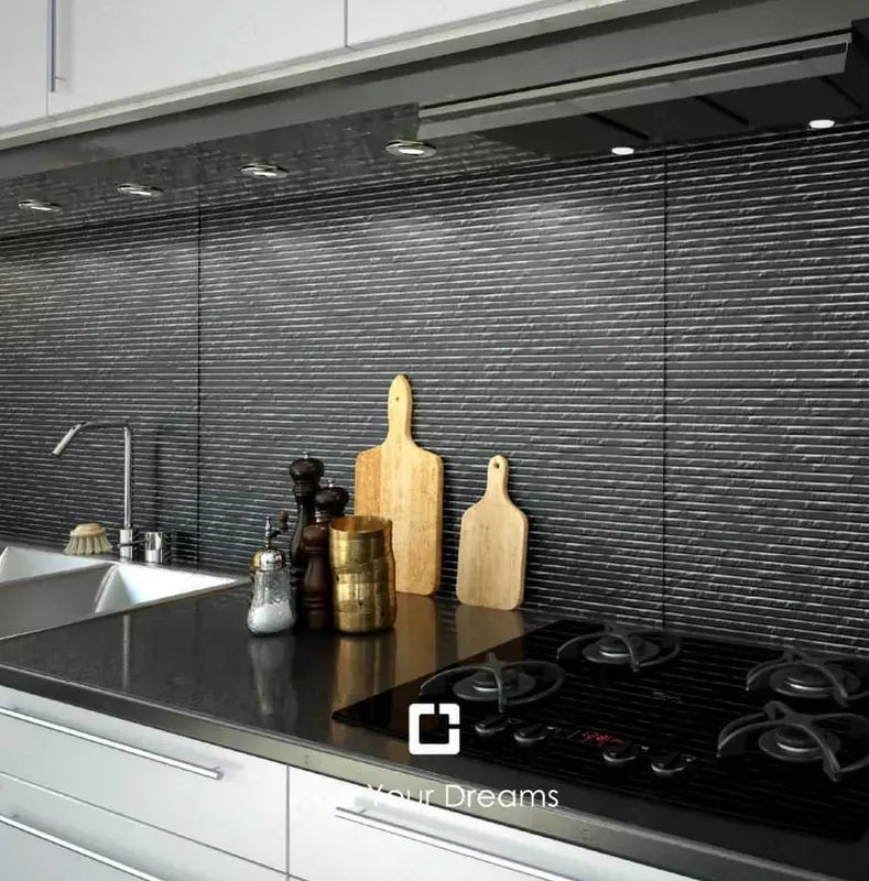 Devor uchun keramik plitkalar "ANTIQUE" 40 x 120 sm (To'q kulrang) Chakana savdo