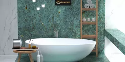 Керамическая плитка (универсальная) "FAVANIA" Amazonite (Полированная)