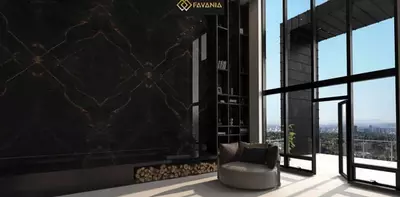 Керамическая плитка (универсальная) "FAVANIA" Maxim Gold book match (Полированная)