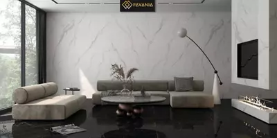 Керамическая плитка (универсальная) "FAVANIA" Maxim Gold (Полированная)