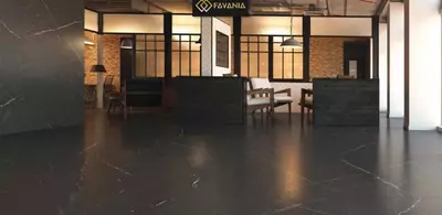 Керамическая плитка (универсальная) "FAVANIA" Pietra Dark Gray (Полированная)