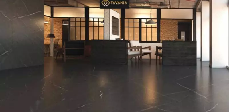 Керамическая плитка (универсальная) "FAVANIA" Pietra Dark Gray (Полированная)