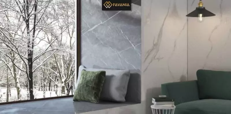 Керамическая плитка (универсальная) "FAVANIA" Pietra Light Gray (Полированная)