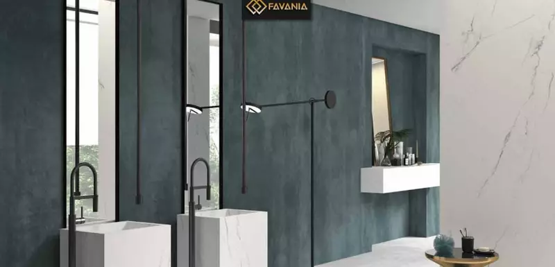 Керамическая плитка (универсальная) "FAVANIA" Ocean Blue (Матовая)