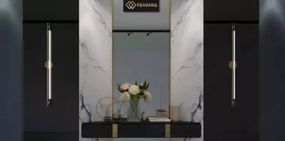 Seramika plitkalari (universal) "FAVANIA" Neolith Blue (Cilalı)