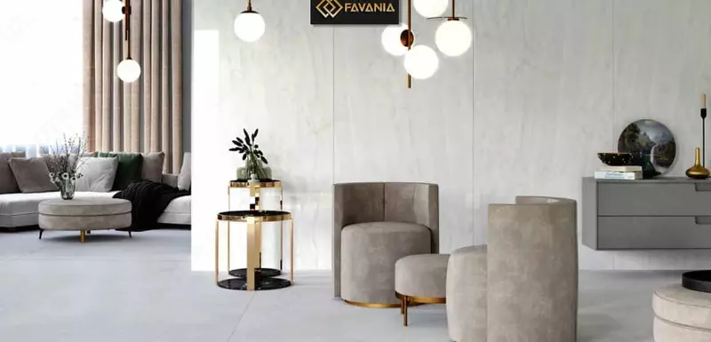 Керамическая плитка (универсальная) "FAVANIA" Onyx Perla (Матовая)