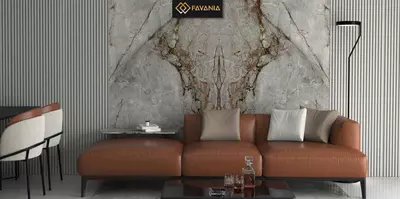 Керамическая плитка (настенная) "FAVANIA" Silvern book match (Полированная)