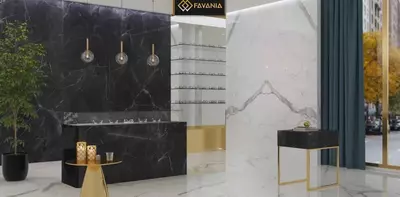 Керамическая плитка (универсальная) "FAVANIA" Statuario (Полированная)