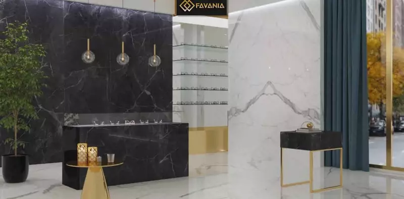 Керамическая плитка (универсальная) "FAVANIA" Statuario (Полированная)