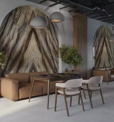 Seramika plitkalari (devor) "FAVANIA" Fidar Gold kitob o'yini (jilolangan)