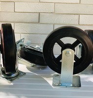 Колесо обрезиненное поворотные с тормоз - от {0} сум