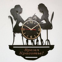 Настенные часы для салона красоты с вашим логотипом на заказ