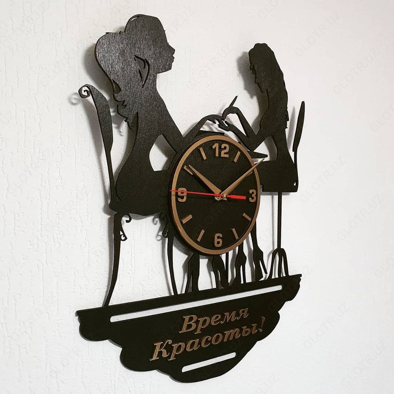 Настенные часы для салона красоты с вашим логотипом на заказ - 250 000 сум