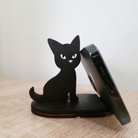 Подставка для телефона Котик . Материал дерево(фанера) - 250 000 сум