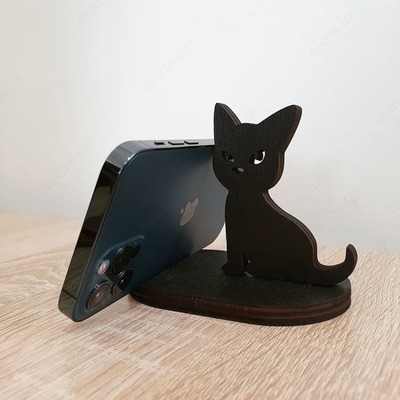 250 000 сум / шт. Подставка для телефона Котик . Материал дерево(фанера)