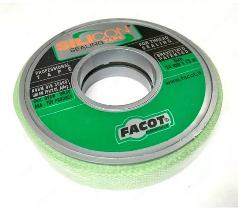  Тефлоновая Лента-фум FACOT PTFE 1915 А (19 мм х 15 м х 0.2 мм) - 