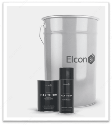 Термостойкая эмаль Elcon Max Therm чёрный цвет
