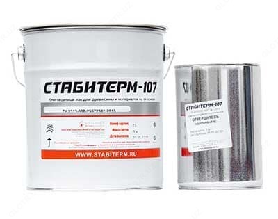 Огнезащитный износостойкий лак для древесины Стабитерм-107