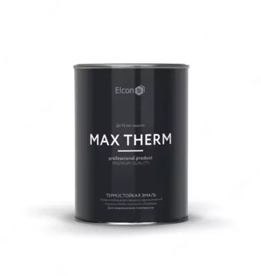 Термостойкая антикоррозионная эмаль Max Therm/чёрный/500⁰С/25 кг