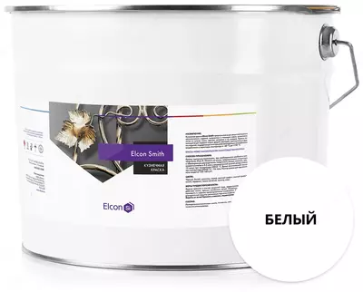 To'qib mahsulotlar Smit uchun bo'yoqlar (mot) oq, fil (RAL 1015) 10kg