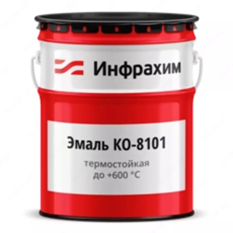 Термостойкая антикоррозионная эмаль (КО-8101, КО-8104, КО-868, КО-870, КО-8111, КО-828, КО-811, КО-811к) чёрный/700⁰С/ 25 кг