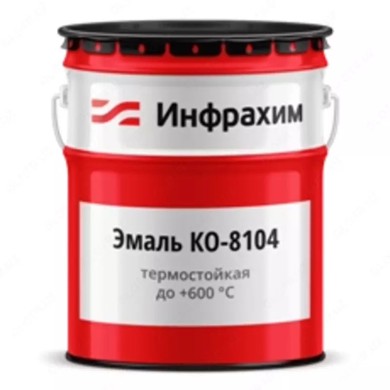 Issiqlikka chidamli antikorozif emal (ko-8101, ko-8104, ko-868, ko-870, ko-8111, ko-828, ko-811, ko-811k) qora/400⁰C/ 25 kg