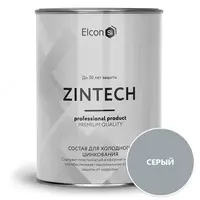 Составы для холодного цинкования Zintech содержит пластинчатый и сферический цинк серый 1 кг