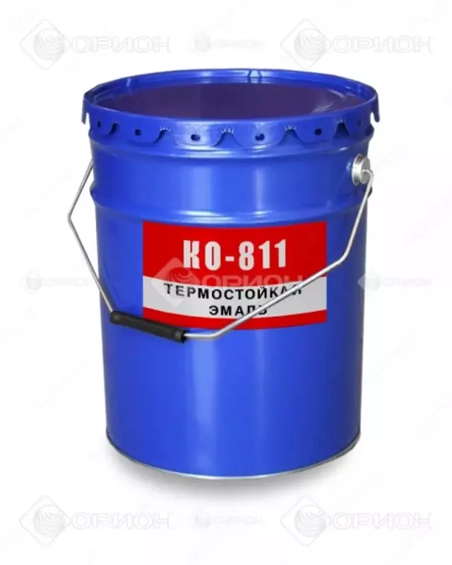 Issiqlikka chidamli antikorozif emal (ko-811, ko-811k) yashil / 400СS / 25 kg