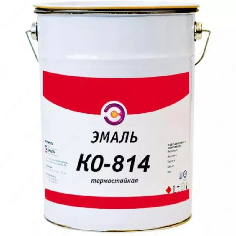 Issiqlikka chidamli antikorozif emal ko-814/bitta komponentli /kumush/400⁰C / 25 kg