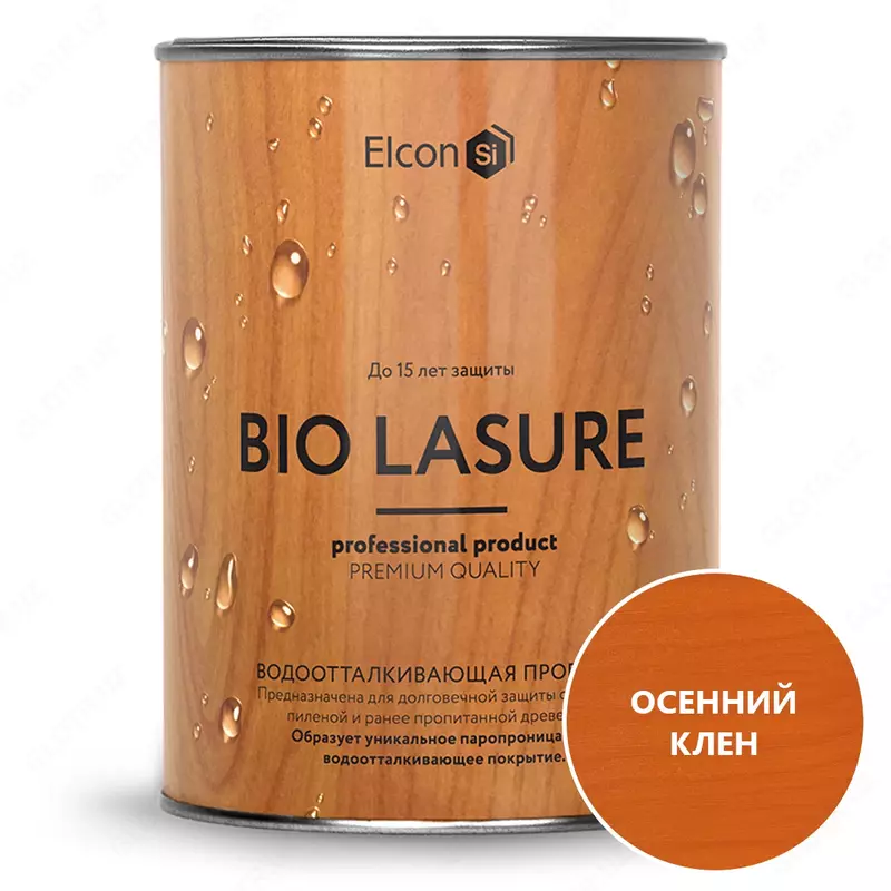 Yog'ochni himoya qilish uchun suvga chidamli emdirish Bio suvga chidamli Azure rangsiz, qarag'ay, kuz chinor, Oregon, kashtan, eman, yong'oq, Teak, gulzor 0.9 l