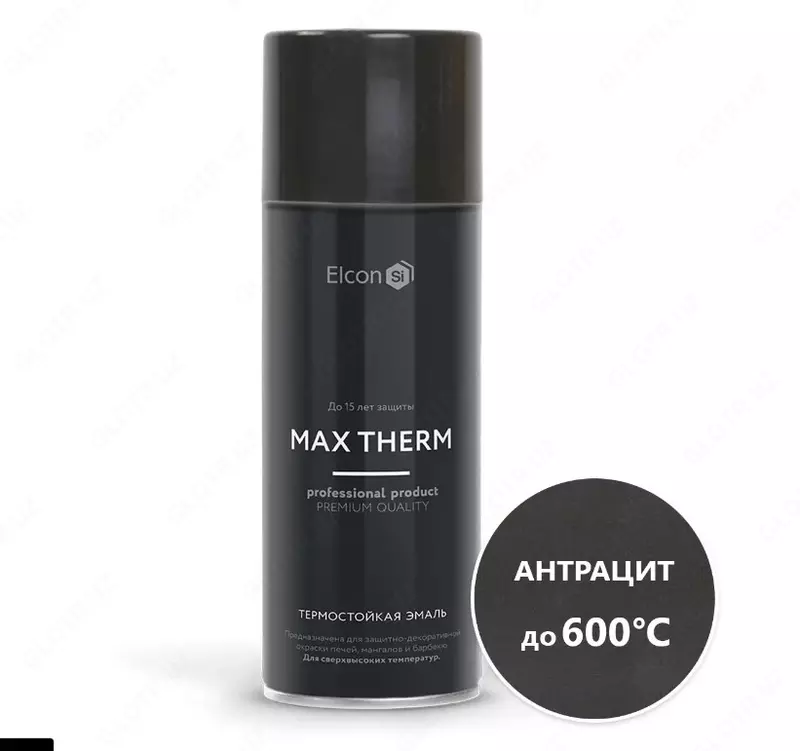 Issiqlikka chidamli korroziyaga qarshi emal Max Therm, antrasit/ 400-1000⁰С/ 520 ml / aerozol