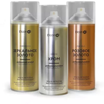 Metall aerozolli Elcon Decor xrom / 520ml / Aerozol