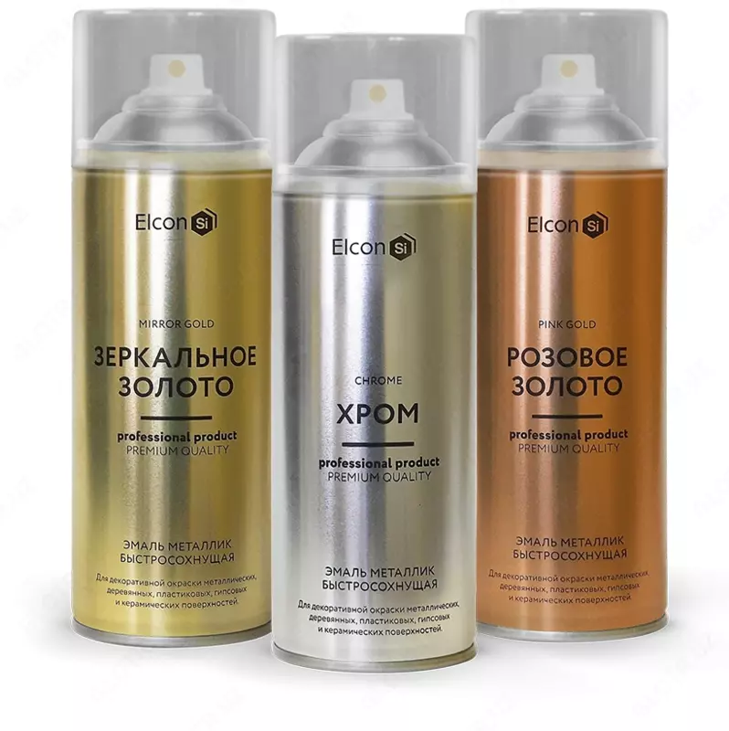 Metall aerozolli Elcon Decor xrom / 520ml / Aerozol