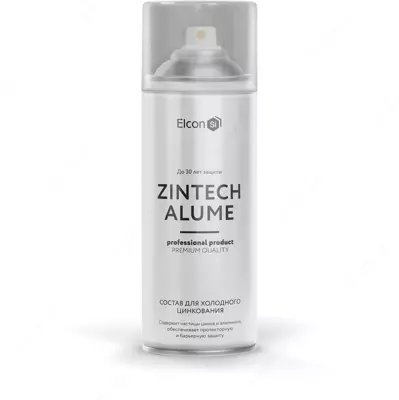Состав для холодного цинкования Elcon Zintech Alume 520 мл/аэрозоль