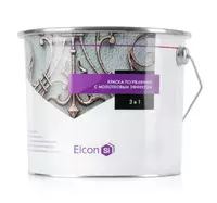 Кузнечная краска Elcon Smith 3 в 1 c молотковым эффектом /шоколад/2 кг