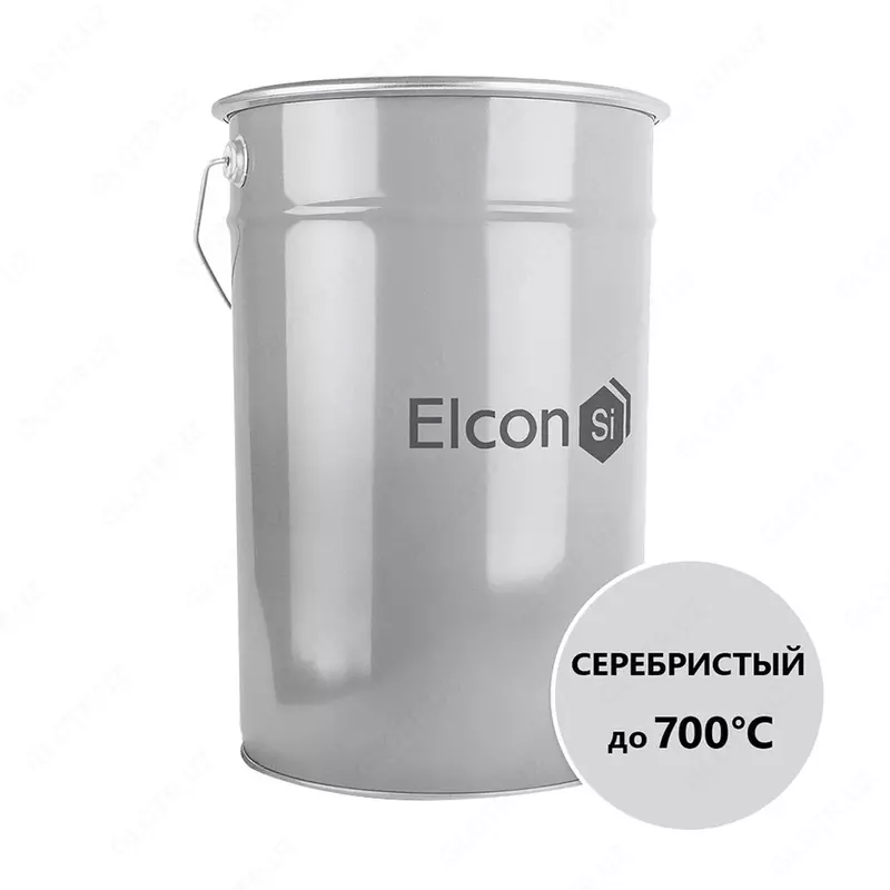 Эмаль Elcon серебристая 700°С.